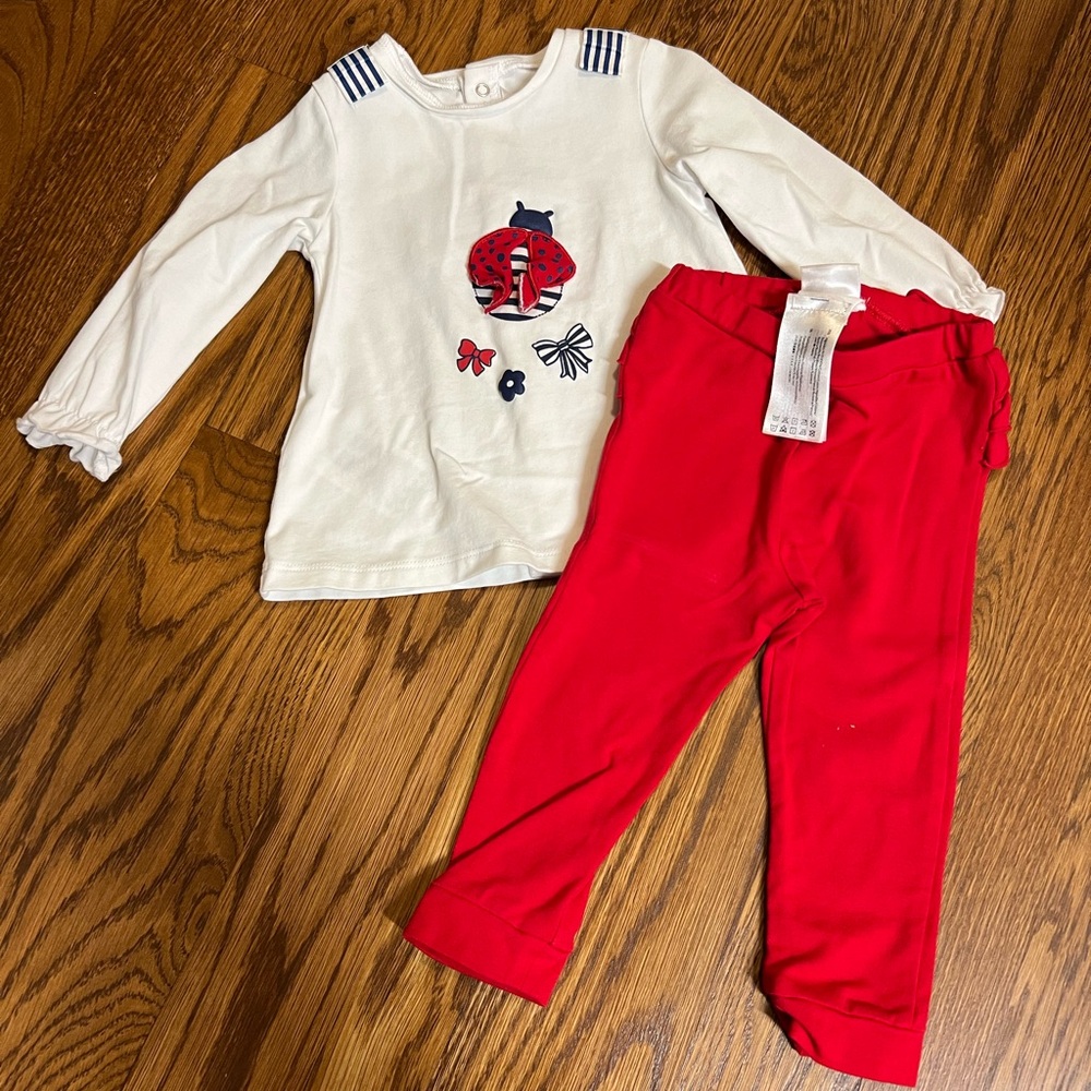 Mayoral Ladybug 2 Piece Outfit